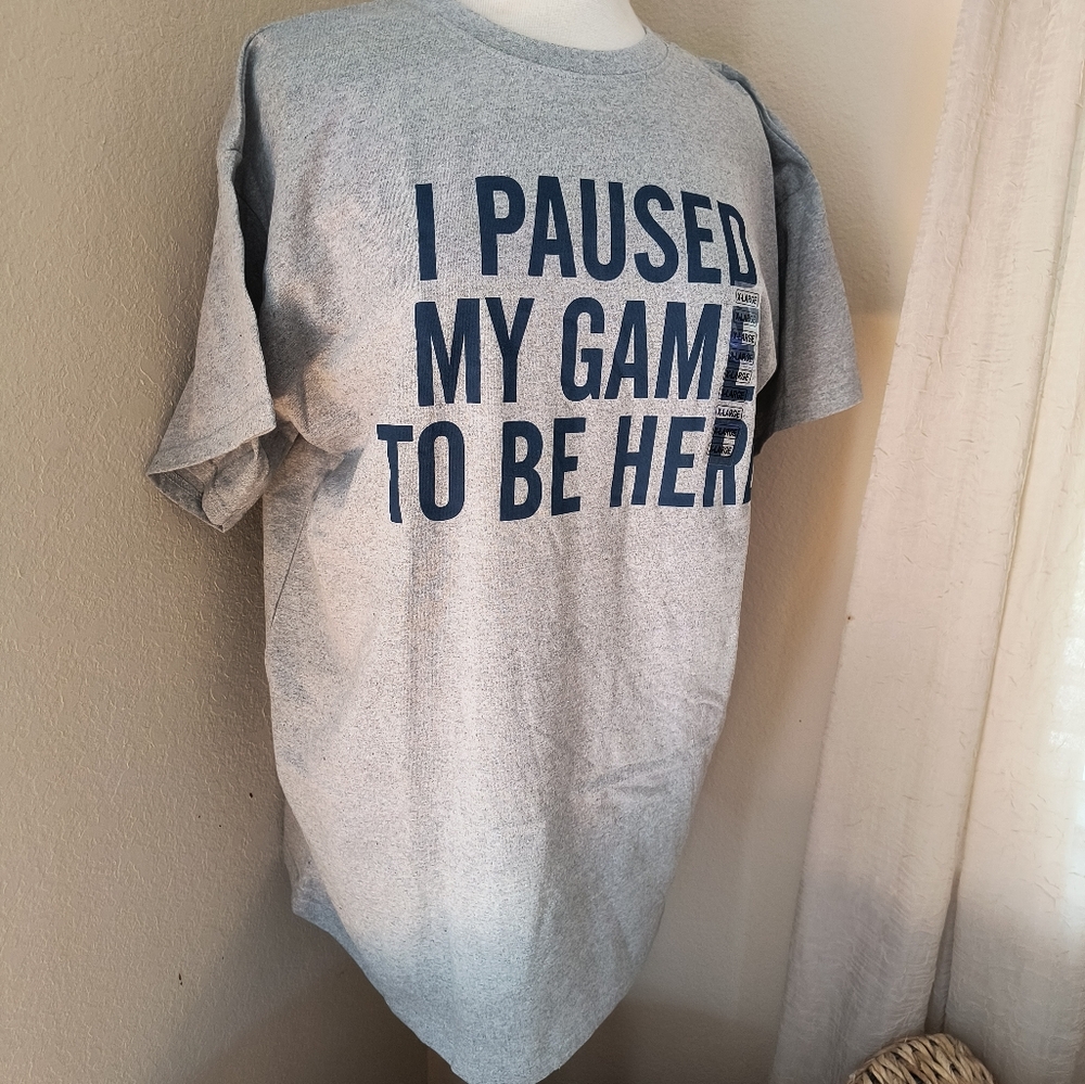 Gray Brisco XL Gaming T-Shirt NWOT - Picture 2 of 4